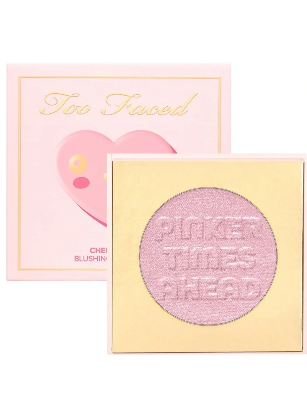 Too Faced Pinker Times Ahead Shimmering Pink Highlighter NWOBox